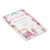 アイスクリーム&フローラ誕生日招待状 マグネット (右側)