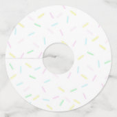 アイスクリーム ブライダルシャワーまたはベビーシャワー ワイングラスタグ (裏面)