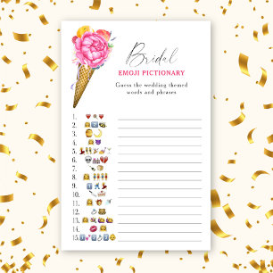 アイスクリーム – ブライダルシャワー絵文字ゲーム