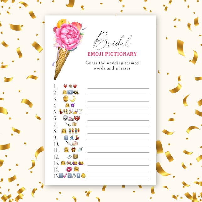 アイスクリーム – ブライダルシャワー絵文字ゲーム (クリエイターアップロード済み)