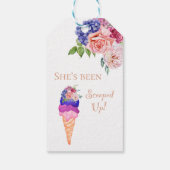 アイスクリーム ブライダルシャワー 彼女はスカウトされたよ ギフトタグ (裏面)