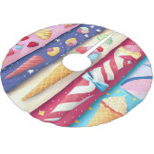 アイスクリーム ブラッシュドポリエステルツリースカート (アングル)