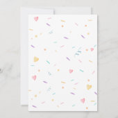 アイスクリーム ベイビーシャワー 招待状 (裏面)