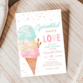 アイスクリーム ベイビーシャワー 招待状