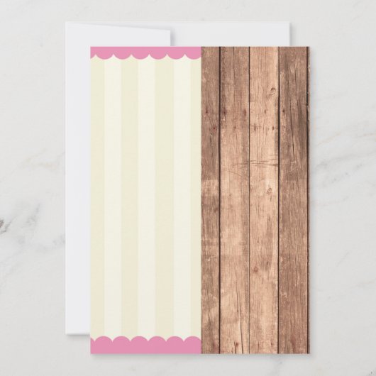 アイスクリーム&ベースボールジョイントボーイガール誕生日 招待状 (裏面)