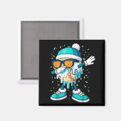 アイスクリーム ベースボール ドリップ ホームプレート バット クール フォー B マグネット (正面/裏面)