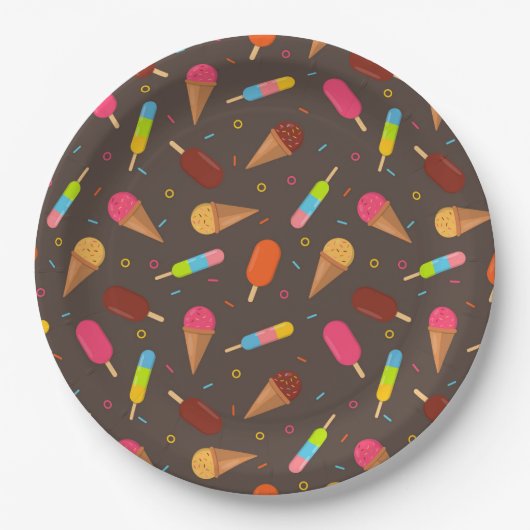 アイスクリーム ペーパープレート (正面)