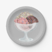 アイスクリーム ペーパープレート (正面)