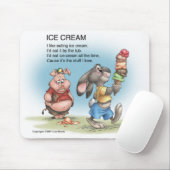 アイスクリーム マウスパッド (マウス)