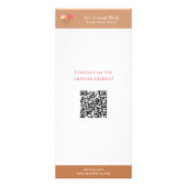 アイスクリーム メニュー & 価格表ラックカード (裏面)