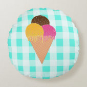 アイスクリーム ラウンドクッション (正面)