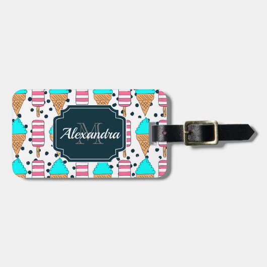 アイスクリーム ラゲッジタグ (正面横)