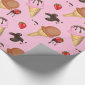 アイスクリーム ラッピングペーパー (角)