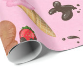 アイスクリーム ラッピングペーパー (ロールコーナー)