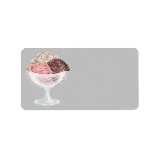 アイスクリーム ラベル (正面)