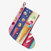 アイスクリーム ラージクリスマスストッキング (正面 (吊り時))