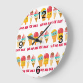 アイスクリーム ラージ壁時計 (傾斜)