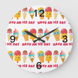 アイスクリーム ラージ壁時計