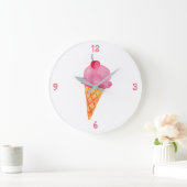 アイスクリーム ラージ壁時計 (ホーム)