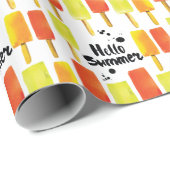 アイスクリーム:ヴィンテージ水彩 ラッピングペーパー (ロールコーナー)