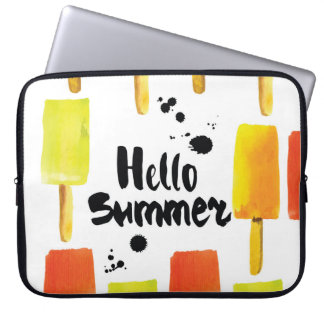 アイスクリーム：ヴィンテージ水彩 ラップトップスリーブ