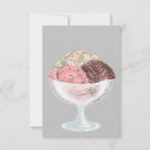 アイスクリーム 出欠カード (正面)