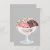 アイスクリーム 出欠カード (正面/裏面)