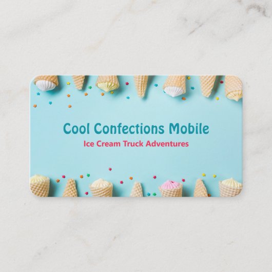 アイスクリーム 名刺 (正面)