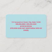 アイスクリーム 名刺 (裏面)