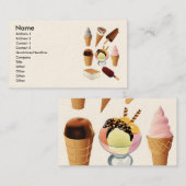 アイスクリーム,名前,住所1,住所2,連絡 ... 名刺 (正面/裏面)