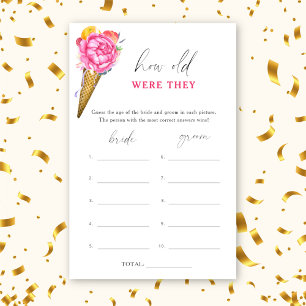 アイスクリーム – 彼らは何歳だったブライダルゲーム