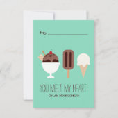 アイスクリーム 招待状 (正面)