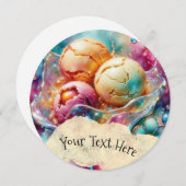 アイスクリーム 招待状 (正面/裏面)