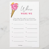 アイスクリーム – 私たちはブライダルシャワーゲーム (正面)