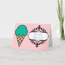 アイスクリーム 私たちは「ミント」になるためにカード シーズンカード