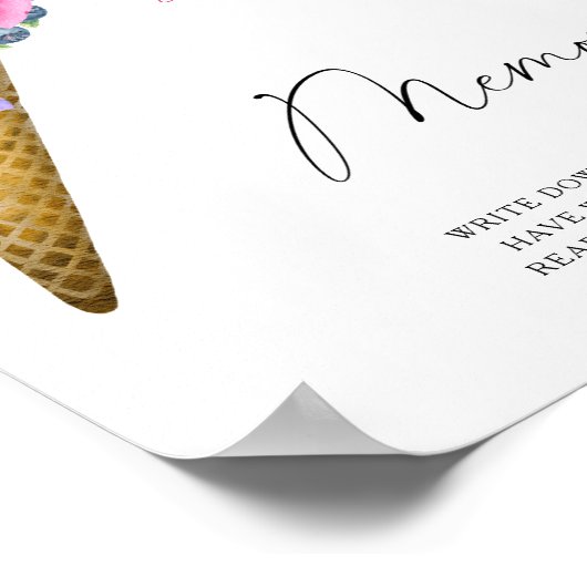 アイスクリーム – 花嫁との思い出 ポスター (角)