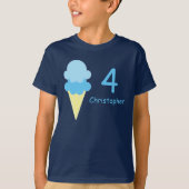 アイスクリーム 誕生日 Tシャツ (正面)
