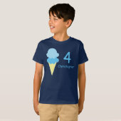 アイスクリーム 誕生日 Tシャツ (正面フル)