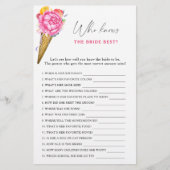 アイスクリーム – 誰が花嫁のゲームを知っ最高のている (正面)