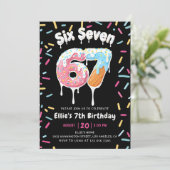アイスクリーム ６才 ７才 誕生日 招待状 (スタンド正面)