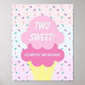 アイスクリーム 2歳の誕生日 ポスター (正面)
