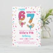 アイスクリーム 6 7 少女 誕生日招待状 招待状 (スタンド正面)