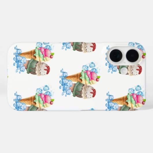 アイスクリーム Case-Mate iPhoneケース (裏面 (横))
