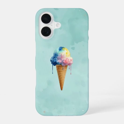 アイスクリーム iPhone 16ケース (裏面)
