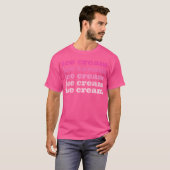 アイスクリームKポップ・アートの-J Tシャツ (正面フル)