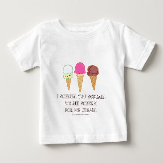 アイスクリームTシャツ ベビーTシャツ (正面)