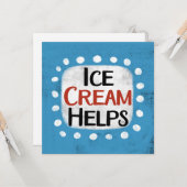 アイスクリー救済ムグリーティングカード カード (正面/裏面インサイチュ)