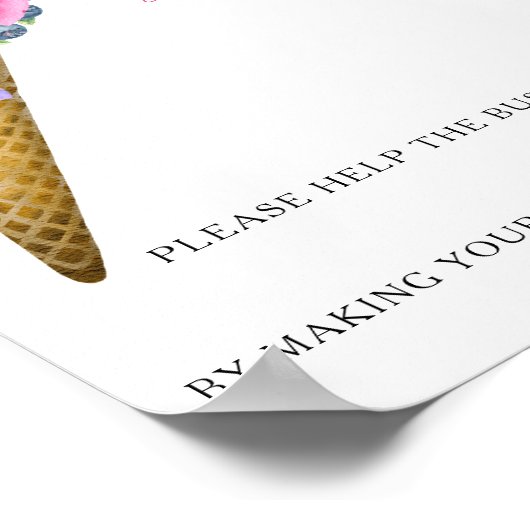 アイスクリー救済ム – 花嫁アド忙しレスポスター ポスター (角)