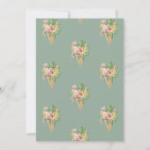 アイスクリー葉ムブライダルシャワー 招待状 (裏面)