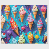 アイスクレカラフルームズ ラッピングペーパー (フラット)